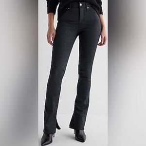 Mid Rise Black Sparkle Skyscraper Jeans